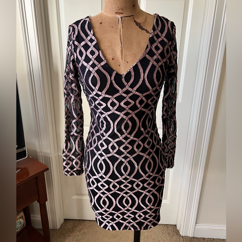 Long Sleeves Lace Party Dress